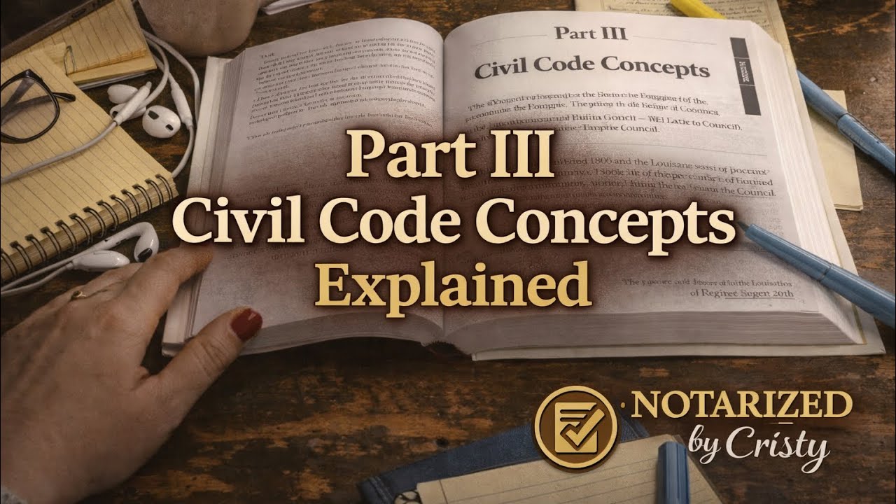 Entering Part III — Civil Code Concepts - YouTube