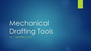 TLE - 7 Quarter 3 | Task 1