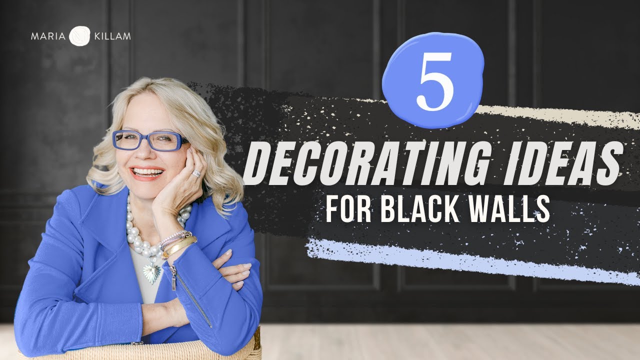 5 Ways to Decorate Your Black Walls Without Repainting | Episode 68
