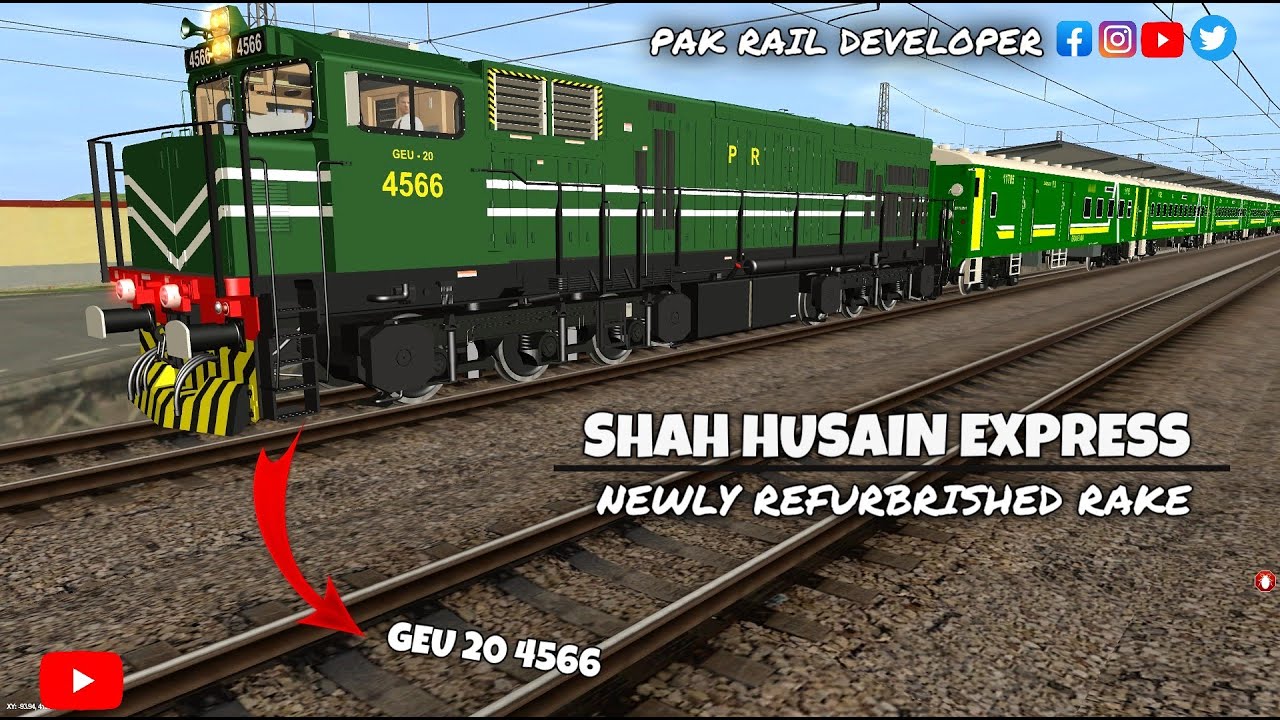 SHAH HUSSAIN EXPRESS | TRAINZ SIMULATOR  | #trainzsimulator #train #pakistanrailways #addon #rap