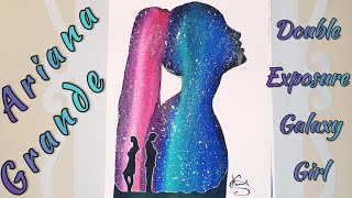 ariana grande painting acrylic easy galaxy