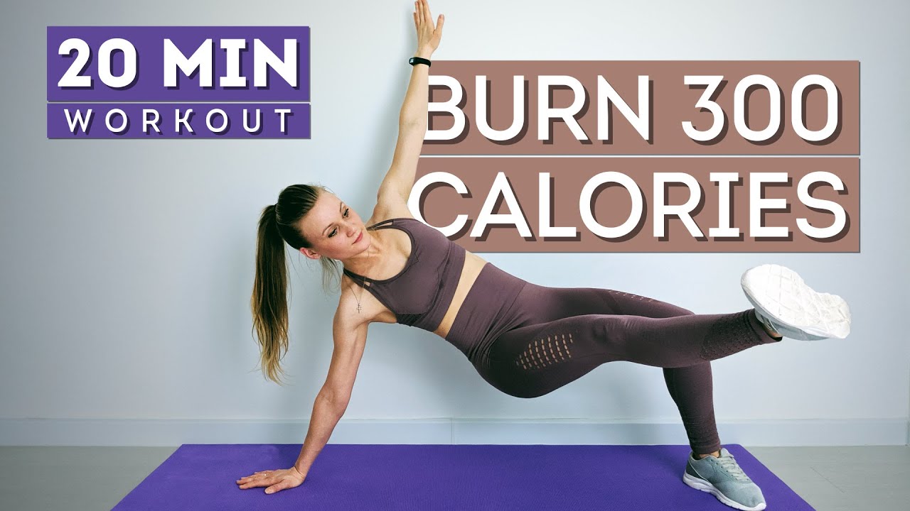 BURN 300 CALORIES with this 20-Minute Cardio Workout at HOME! - YouTube