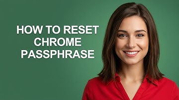 How to Reset Chrome Passphrase - AshleyHowTo