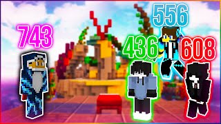 Grabbing Random Pros | Sweating Bedwars (2000 star bedwars party)
