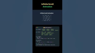 Infinite Scroll Animation | Endless Content Hack in JS #shorts #coding #infinitescrolling #frontend