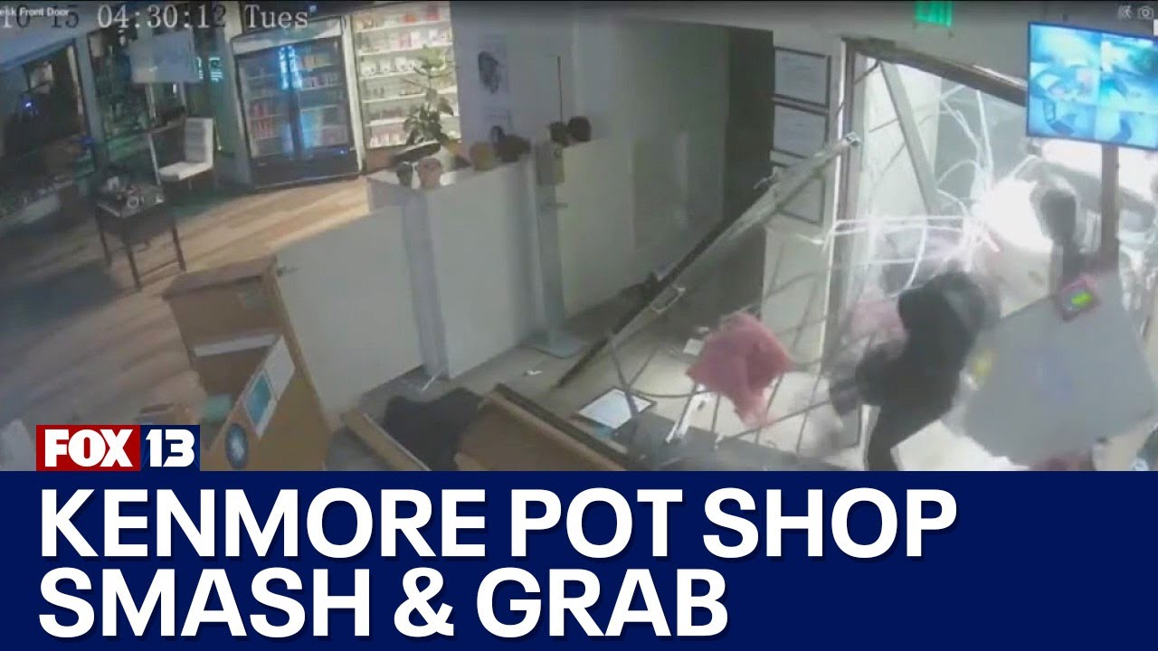 Suspects smash into Kenmore, WA cannabis shop