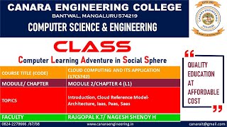 VTU CC (17CS742) CLOUD COMPUTING ARCHITECTURE (M2 L1)