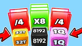 Jelly Run vs 2048 Cube Run Ultimate Race | 1Q vs 32K vs 8192 Epic Merge Cubes t
