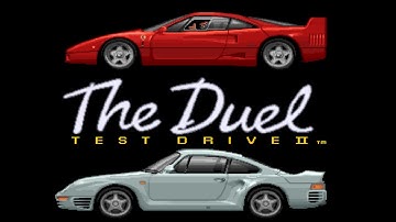 The Duel: Test Drive II • F40 vs 959 / Master Scenery (Amiga)