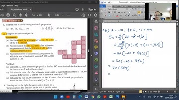 Question 2 (Part 1) Form 4 Add Maths Chapter 5 Self Practice 5.3 SPM KSSM （中文解释）