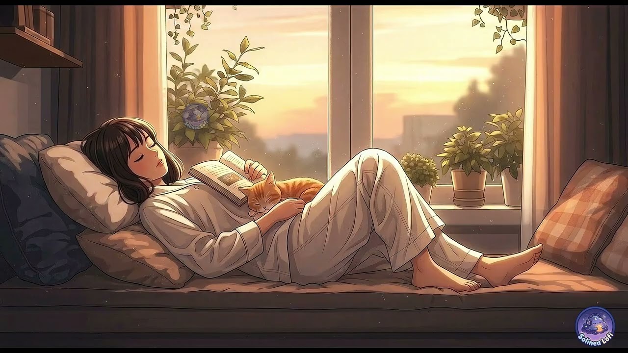 🌥️Lofi Music for Reading & Sleeping | Midnight Reading — Soft R&B x Hip-hop Lofi | Solinea Lofi