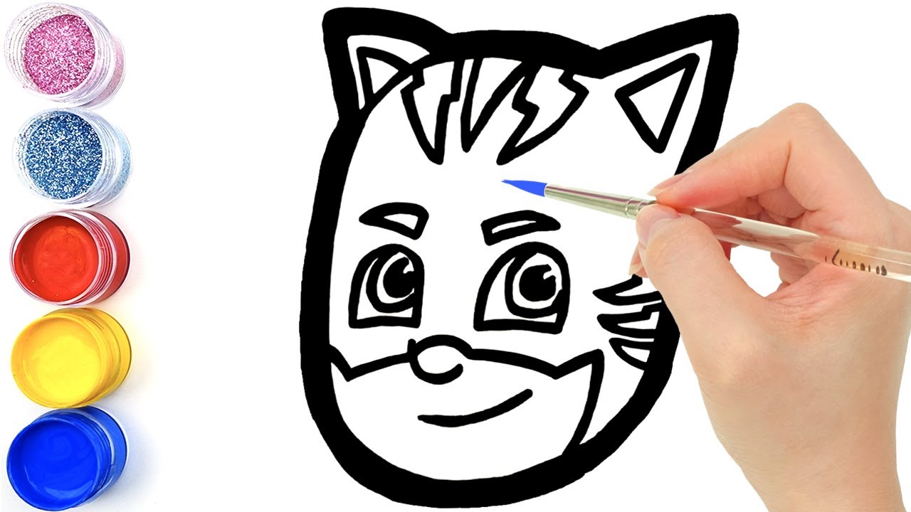 Download PJ Masks coloring Pages | How to Draw All PJ Masks Faces | Coloring Catboy, Owlette and Gekko ...