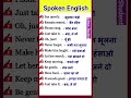 English words meaning in Hindi | English speaking practice| daily use English sentences in Hindi