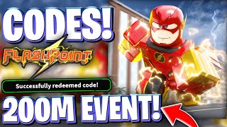 Exclusive ✨*200M EVENT* ROBLOX FLASHPOINT CODES FOR 200M EVENT UPDATE | CODES FOR FLASHPOINT Profile