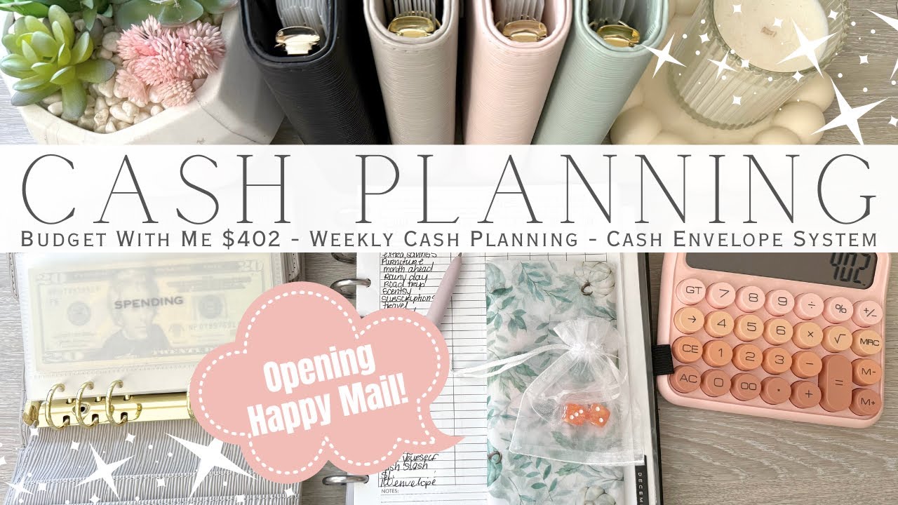 Планирование бюджета со мной на неделю ($402) и Happy Mail | Система денежных конвертов | Экономи...