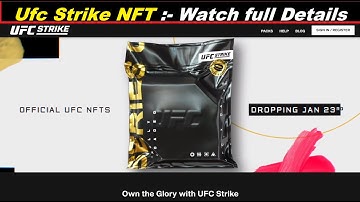 Ufc Strike ! Ufc Strike NFT :- Watch full Details ! ufc strike marketplace ! ufc strike dapper