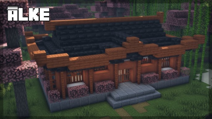 Casa de madeira de cerejeira 1.20 #Minecraft #Cherrycraft