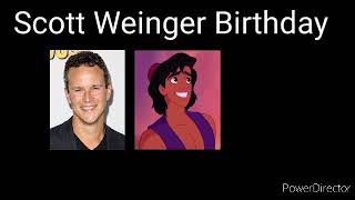 Scott Weinger Birthday