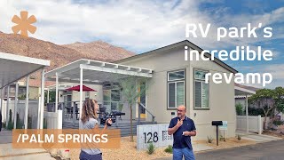 Palm Springs revamps trailer park with midcentury tiny homes