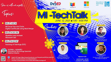 MiTechTalk: MS Excel Tips and Tricks  and Digital Certificate using Mail Merge