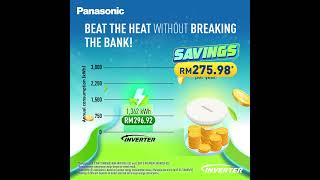 Don’t ride the heatwave☀️🥵, beat it with a Panasonic nanoe™ X Inverter Air conditioner!