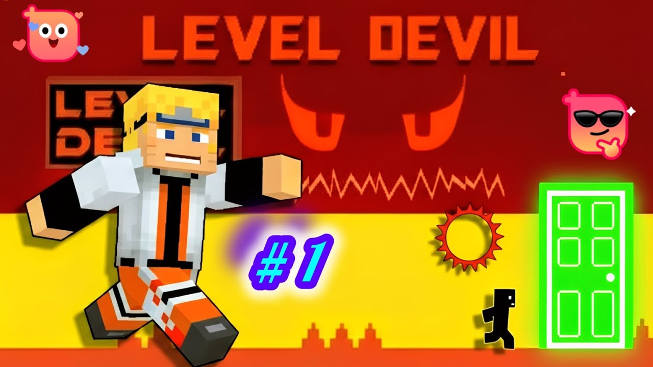 Har Jump Mein Marna! Tay hai😡|Troll game /level devil #1