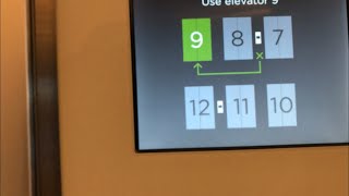 TKE Destination Dispatch High-Rise Elevators at the PWC Tower (4K Retake)