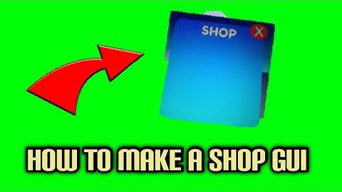 HOW TO MAKE A SHOP GUI IN ROBLOX STUDIO *FREE SCRIPT*