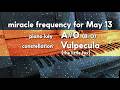 Miracle Frequency for May 13 [piano key A#0, constellation Vulpecula]