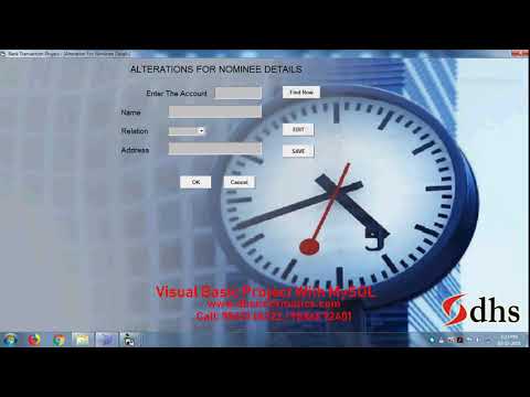 DHS VB Projects Bank Management system (VB with MySQL)