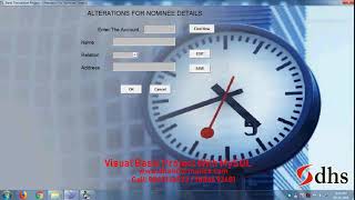 DHS VB Projects Bank Management system (VB with MySQL)
