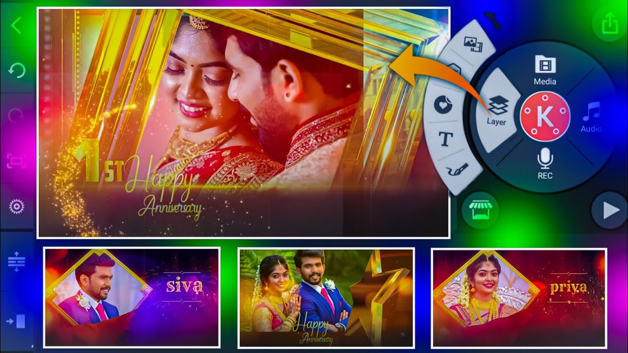 Best Wedding Anniversary Video Editing In Kinemaster Traditional