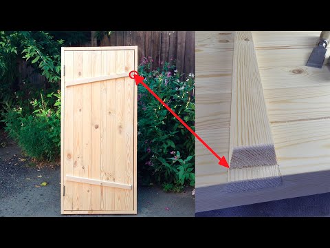 ✅ Клиновая дверь своими руками Door by old technologies Brettertür diy