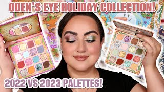 ODEN'S EYE CHRISTMAS COLLECTION! SNOW DREAM & HEY REINDEER PALETTE REVIEW! + 2 LOOKS