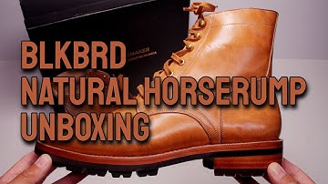 BLKBRD Dixon Boot in Natural Horserump Unboxing and Initial Impressions