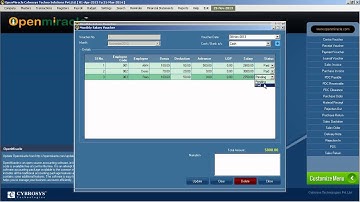 Monthly Salary Report-OpenMiracle Free open source accounting software