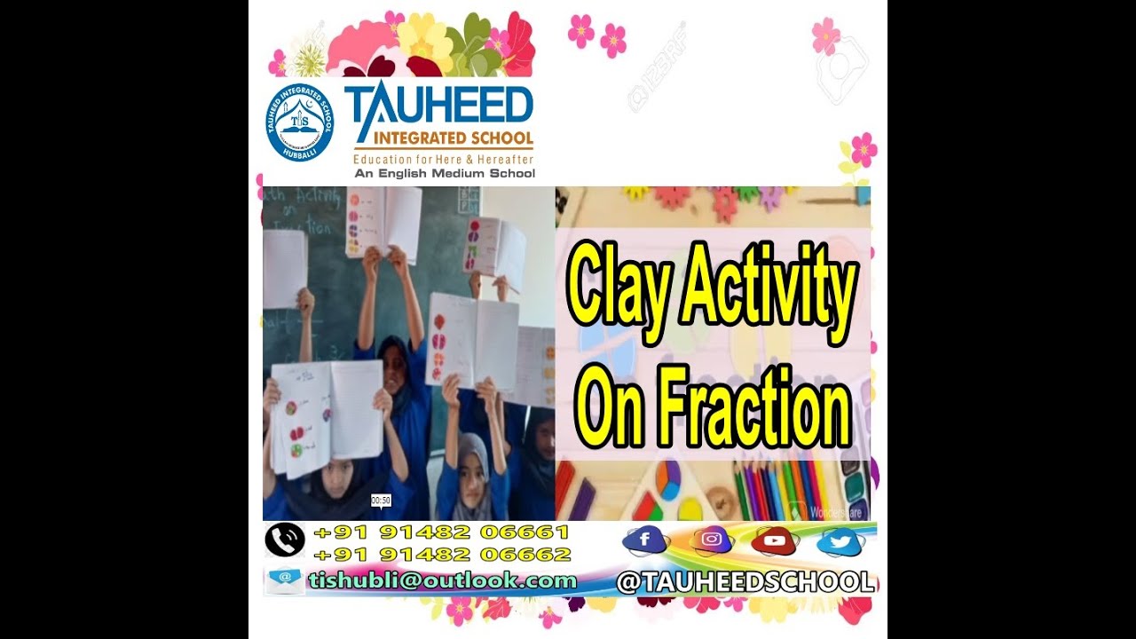 Fraction Using Clay Clay Activity On Fraction -Class Activity - Maths- Class 3rd Std ...