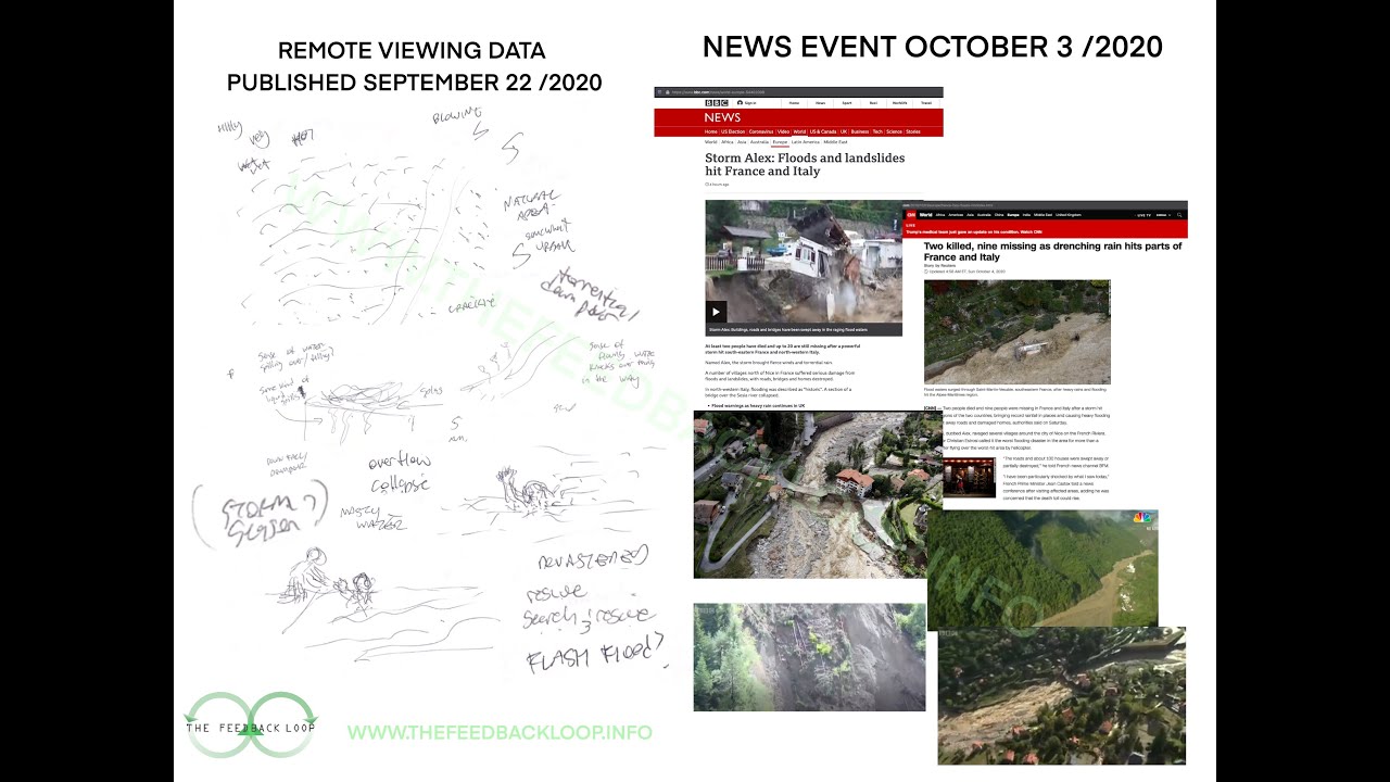 Remote Viewing October 2020 / Storm Alex: Floods and landslides hit ...