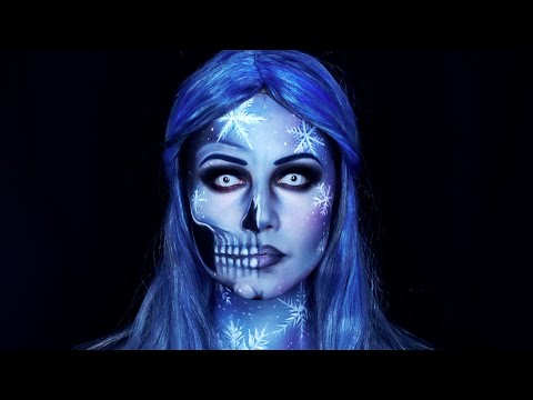 Winter Skull Halloween Makeup Tutorial