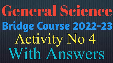 Class 8th|Science|Activity No 4|Bridge Course 2022-23|Semi English|Setu Abhyaskram|8class|science|