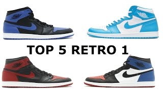 MY TOP 5 FAVORITE AIR JORDAN 1 (OPINION)