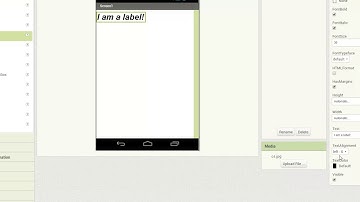 MIT App Inventor - Using the Label
