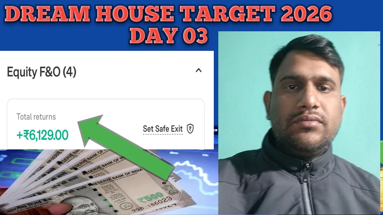 DREAM HOUSE 🏠 TARGET 🎯 2026 DAY 03 SUCCESS FULL TRADER 