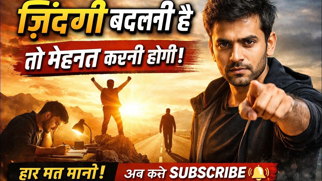 किस्मत नहीं, मेहनत बदलती है जिंदगी ।। 🔥 | Life Changing Motivational Speech