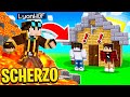 VULCANO GIGANTE su CASA dei MIEI AMICI!! SCHERZO su Minecraft VANILLA!!