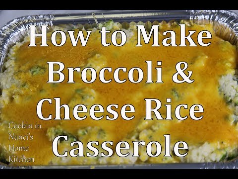 Broccoli & Cheese Rice Casserole