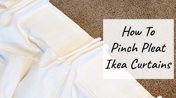 How to Pinch Pleat Ikea Curtains
