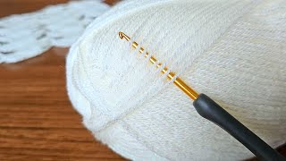 I was captivated by her elegance. Just a row of new crochet stitches
