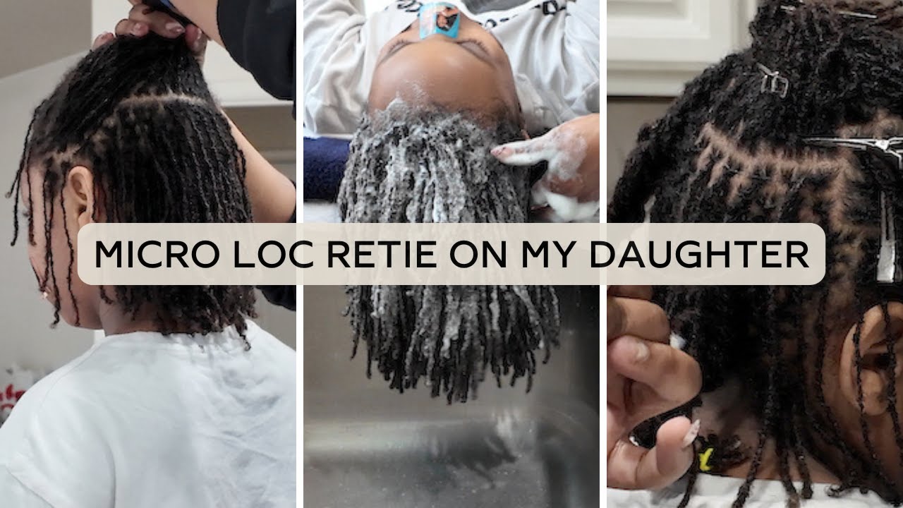 Watch Me Retie Micro Locs | Retightening Micro Locs | 3 point rotation ...