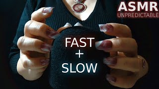 Unpredictable ASMR | Fast and Aggressive vs Slow and Calm SCRATCHING Triggers